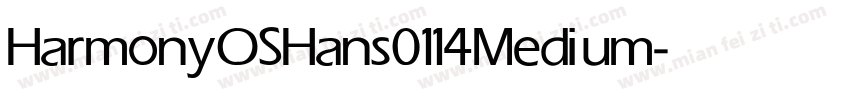HarmonyOSHans 0114 Medium字体转换